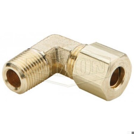 Dixon The Right Connection Tube-to-Pipe Elbow, 1/8 in x 5/16-24 Nominal, Tube x Straight MPT End Style, Br 269C-0202